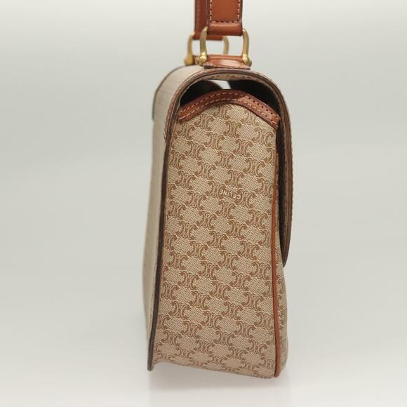 CELINE Macadam Canvas Hand Bag Pvc Beige Gold - Picture 5 of 13